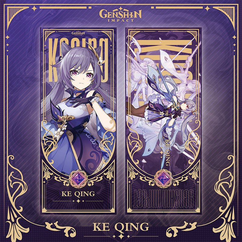 Genshin Laser Double - sided Foil Bookmark - Teyvat Tavern - Genshin Impact & Honkai Star Rail & 3Z Merch