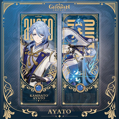 Genshin Laser Double - sided Foil Bookmark - Teyvat Tavern - Genshin Impact & Honkai Star Rail & 3Z Merch