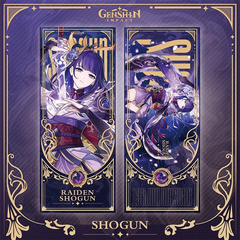 Genshin Laser Double - sided Foil Bookmark - Teyvat Tavern - Genshin Impact & Honkai Star Rail & 3Z Merch