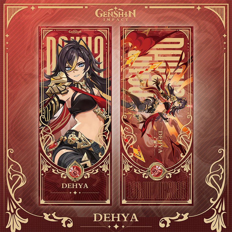 Genshin Laser Double - sided Foil Bookmark - Teyvat Tavern - Genshin Impact & Honkai Star Rail & 3Z Merch