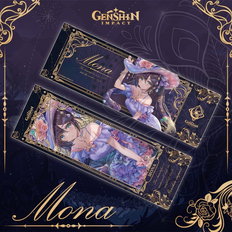 Genshin Laser Double - sided Foil Bookmark - Formal Dress - Teyvat Tavern - Genshin Impact & Honkai Star Rail & 3Z Merch