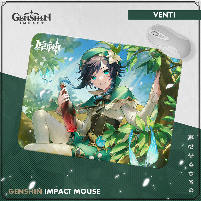 Genshin Impact Character Theme Mouse Pad - Teyvat Tavern - Genshin Merch