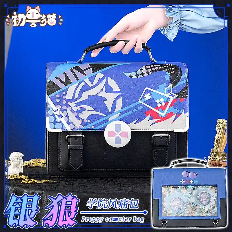 Honkai Star Rail Character Theme Series PU Shoulder Bag / Backpack - Silver Wolf - Teyvat Tavern - Genshin Impact & Honkai Star Rail & 3Z Merch