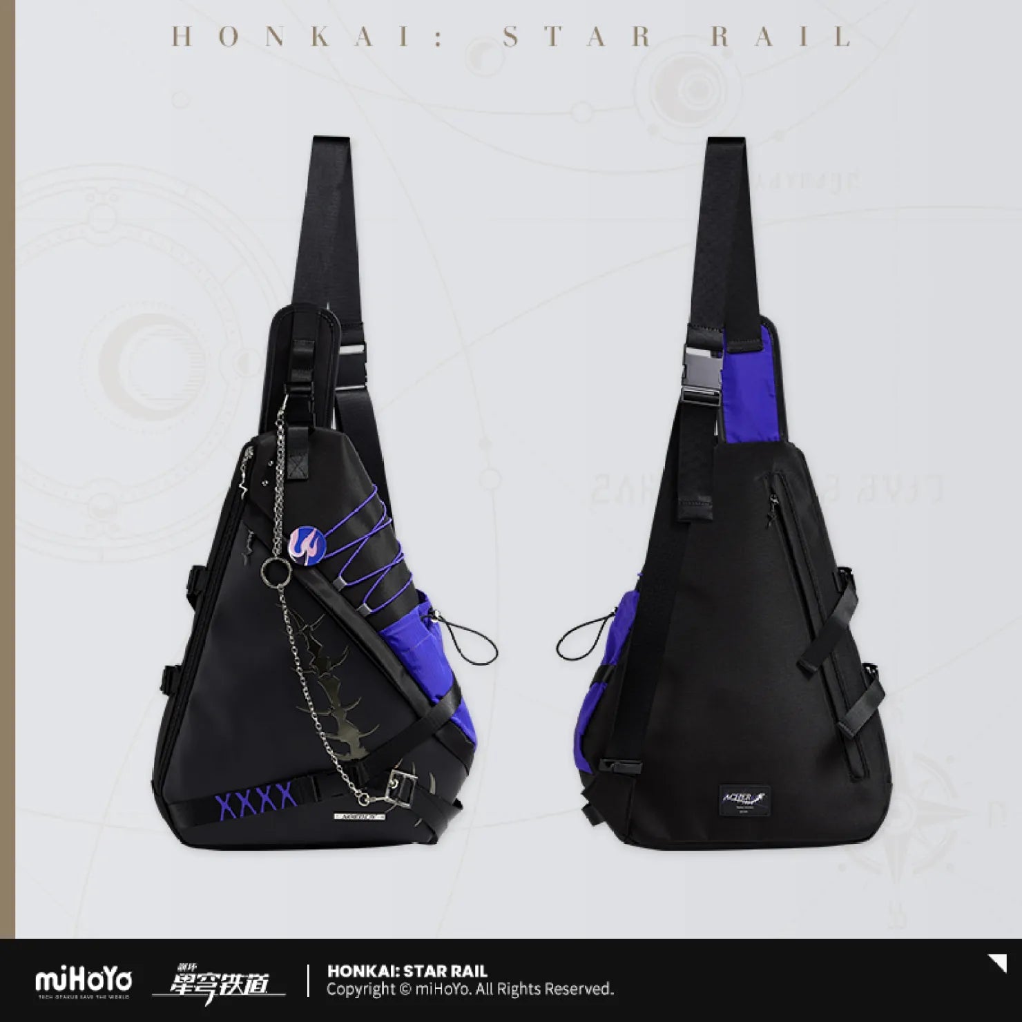 [OFFICIAL] Acheron Impression Series Apparel and Accessories - Shoulder Bag - Teyvat Tavern - Genshin Impact & Honkai Star Rail & 3Z Merch