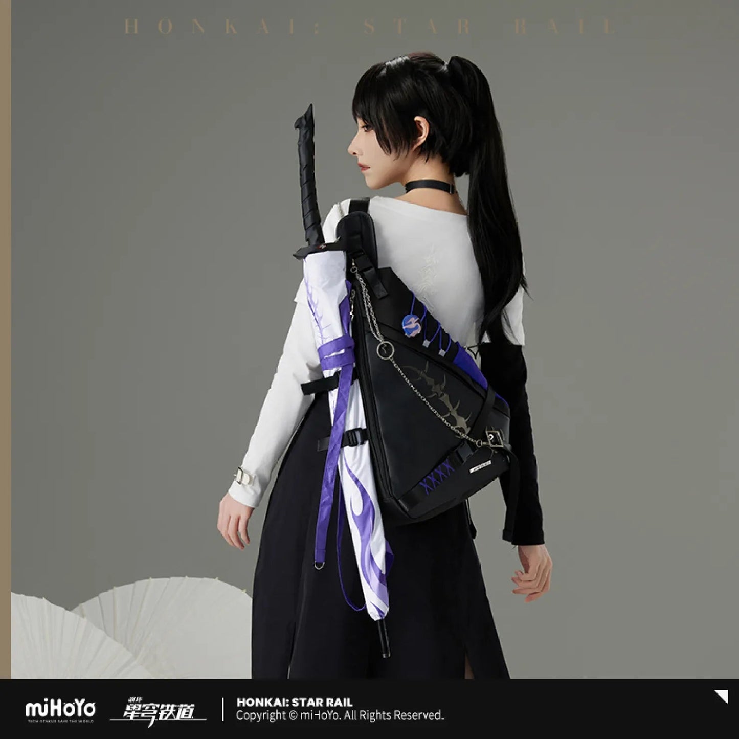 [OFFICIAL] Acheron Impression Series Apparel and Accessories - Shoulder Bag - Teyvat Tavern - Genshin Impact & Honkai Star Rail & 3Z Merch