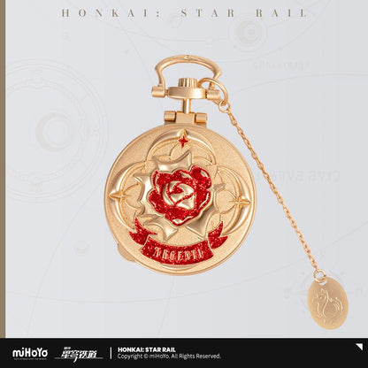 [OFFICIAL] Argenti Rose Rider Series Metal Pocket Watch Pendant - Teyvat Tavern - Genshin Impact & Honkai Star Rail & 3Z Merch