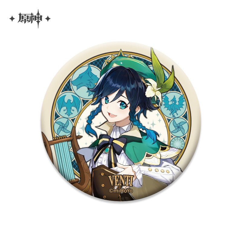 [OFFICIAL] Character Badge - Mondstadt - Teyvat Tavern - Genshin Impact & Honkai Star Rail & 3Z Merch