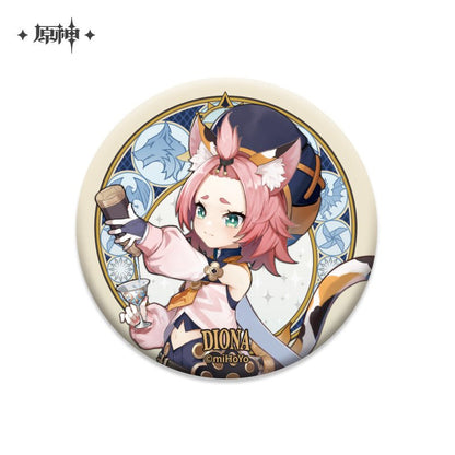 [OFFICIAL] Character Badge - Mondstadt - Teyvat Tavern - Genshin Impact & Honkai Star Rail & 3Z Merch