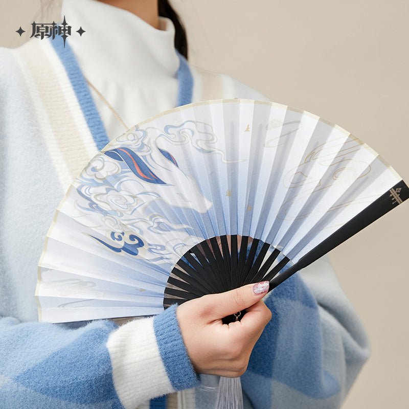 [OFFICIAL] Ganyu Impression Apparel Series - Folding Fan - Teyvat Tavern - Genshin Impact & Honkai Star Rail & 3Z Merch