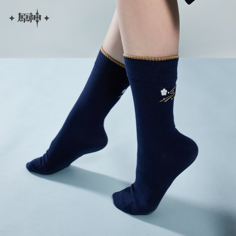 [OFFICIAL] Genshin Ayaka Impression Apparel Series - Socks (3Pairs) - Teyvat Tavern - Genshin Impact & Honkai Star Rail & 3Z Merch