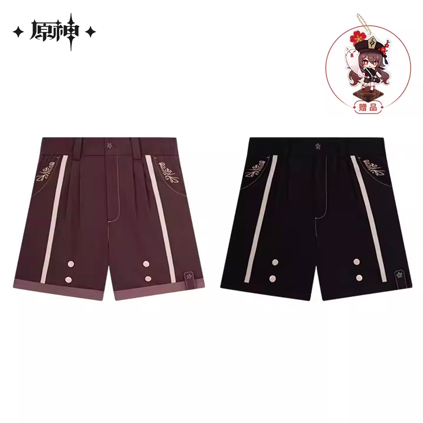 [OFFICIAL] Genshin Hu Tao Impression Apparel Series - Shorts - Teyvat Tavern - Genshin Impact & Honkai Star Rail & 3Z Merch