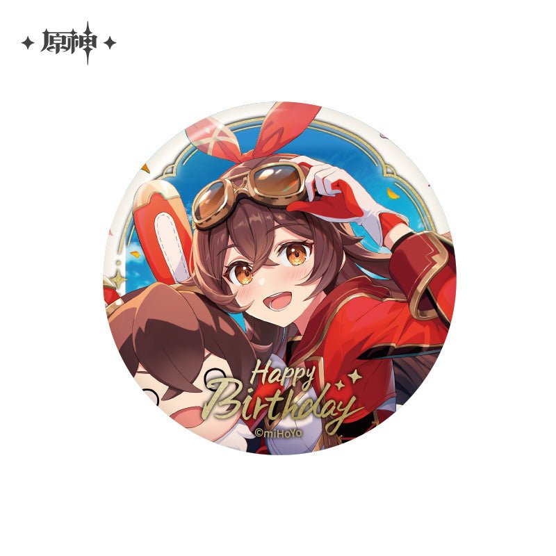 [OFFICIAL] Genshin Impact Happy Birthday Series Character Badge - Teyvat Tavern - Genshin Impact & Honkai Star Rail & 3Z Merch