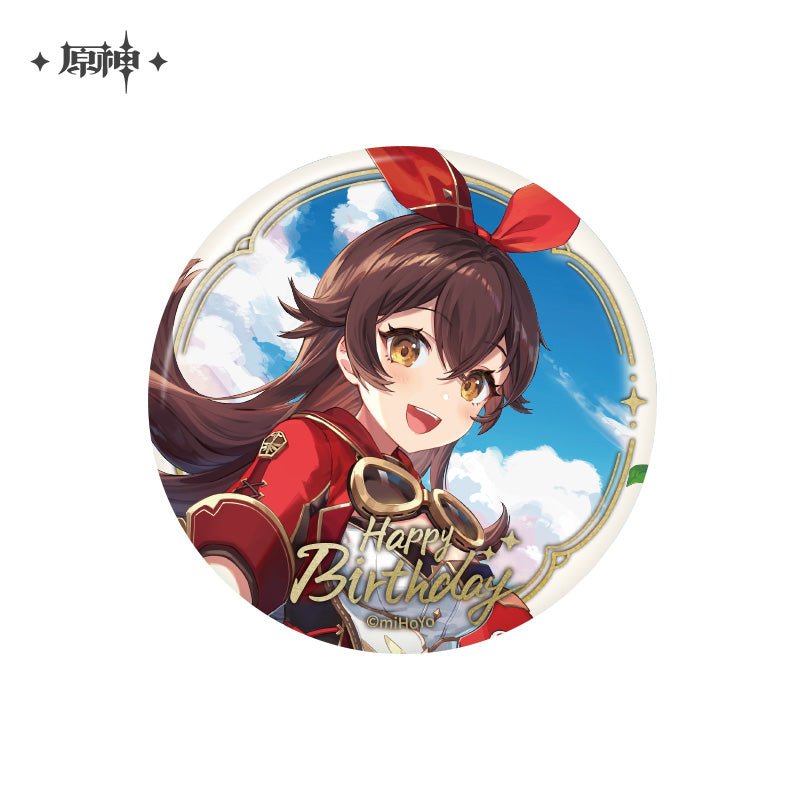 [OFFICIAL] Genshin Impact Happy Birthday Series Character Badge - Teyvat Tavern - Genshin Impact & Honkai Star Rail & 3Z Merch