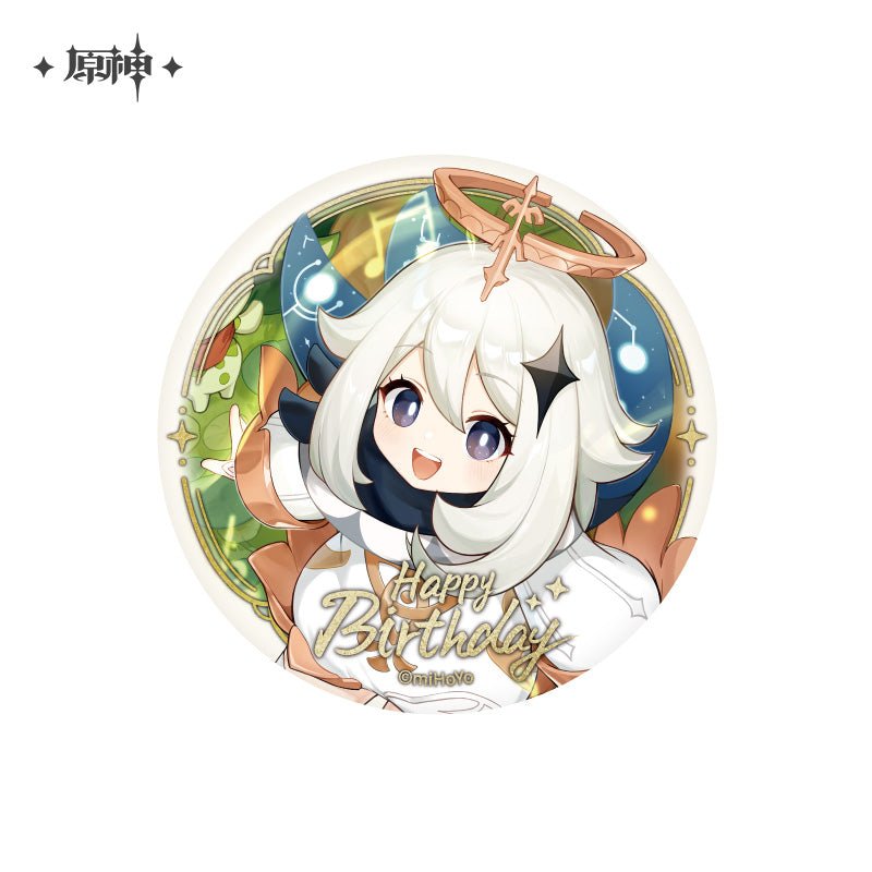 [OFFICIAL] Genshin Impact Happy Birthday Series Character Badge - Teyvat Tavern - Genshin Impact & Honkai Star Rail & 3Z Merch