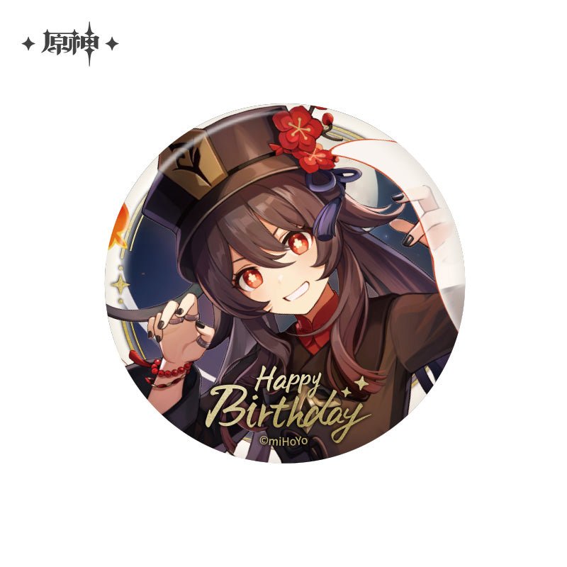 [OFFICIAL] Genshin Impact Happy Birthday Series Character Badge - Teyvat Tavern - Genshin Impact & Honkai Star Rail & 3Z Merch