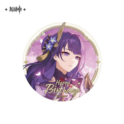 [OFFICIAL] Genshin Impact Happy Birthday Series Character Badge - Teyvat Tavern - Genshin Impact & Honkai Star Rail & 3Z Merch