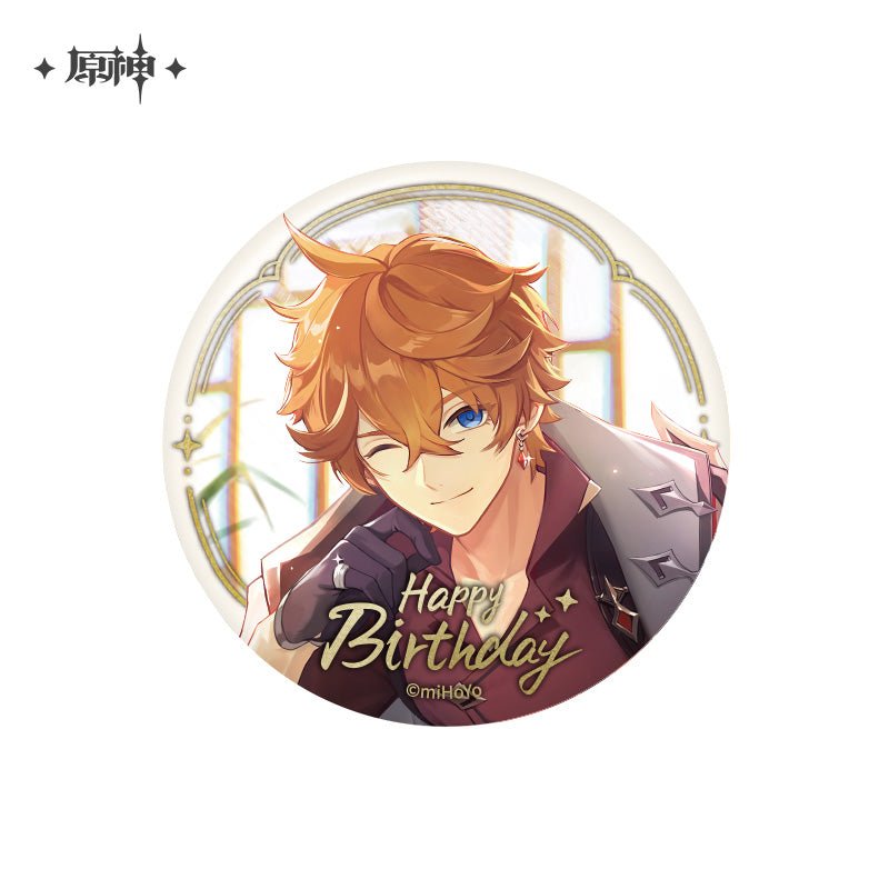 [OFFICIAL] Genshin Impact Happy Birthday Series Character Badge - Teyvat Tavern - Genshin Impact & Honkai Star Rail & 3Z Merch