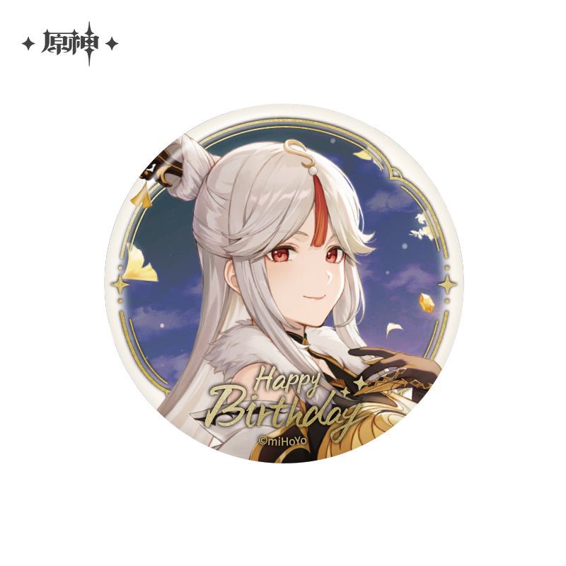 [OFFICIAL] Genshin Impact Happy Birthday Series Character Badge - Teyvat Tavern - Genshin Impact & Honkai Star Rail & 3Z Merch