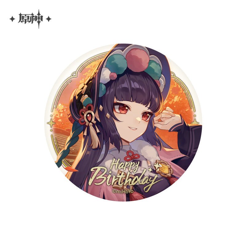 [OFFICIAL] Genshin Impact Happy Birthday Series Character Badge - Teyvat Tavern - Genshin Impact & Honkai Star Rail & 3Z Merch