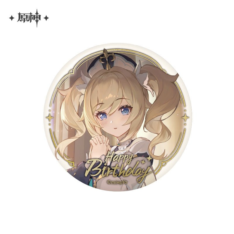 [OFFICIAL] Genshin Impact Happy Birthday Series Character Badge - Teyvat Tavern - Genshin Impact & Honkai Star Rail & 3Z Merch