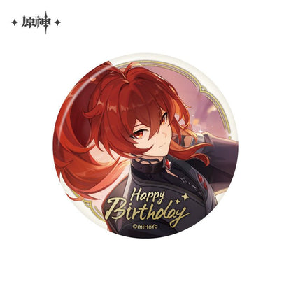 [OFFICIAL] Genshin Impact Happy Birthday Series Character Badge - Teyvat Tavern - Genshin Impact & Honkai Star Rail & 3Z Merch