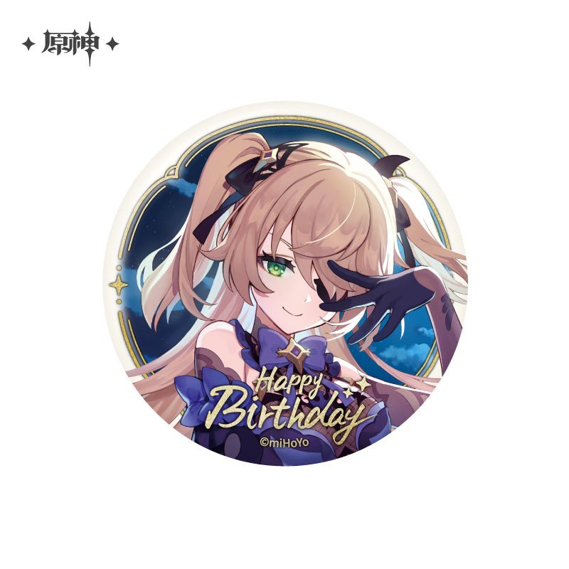 [OFFICIAL] Genshin Impact Happy Birthday Series Character Badge - Teyvat Tavern - Genshin Impact & Honkai Star Rail & 3Z Merch