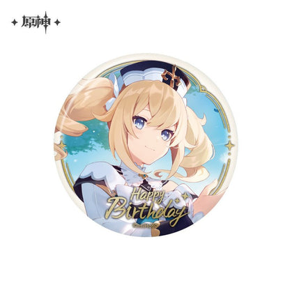 [OFFICIAL] Genshin Impact Happy Birthday Series Character Badge - Teyvat Tavern - Genshin Impact & Honkai Star Rail & 3Z Merch