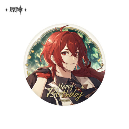 [OFFICIAL] Genshin Impact Happy Birthday Series Character Badge - Teyvat Tavern - Genshin Impact & Honkai Star Rail & 3Z Merch