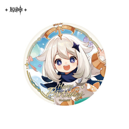 [OFFICIAL] Genshin Impact Happy Birthday Series Character Badge - Teyvat Tavern - Genshin Impact & Honkai Star Rail & 3Z Merch