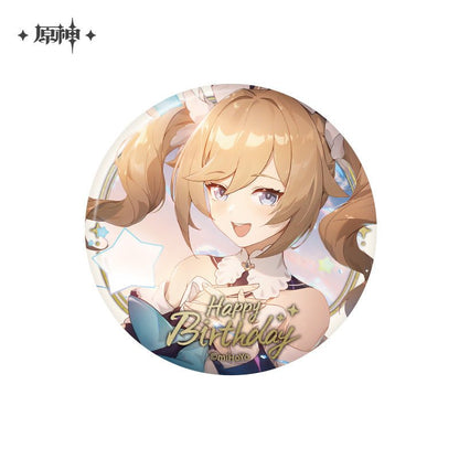 [OFFICIAL] Genshin Impact Happy Birthday Series Character Badge - Teyvat Tavern - Genshin Impact & Honkai Star Rail & 3Z Merch