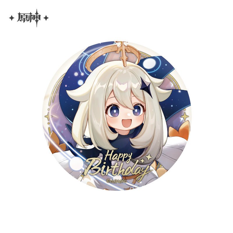 [OFFICIAL] Genshin Impact Happy Birthday Series Character Badge - Teyvat Tavern - Genshin Impact & Honkai Star Rail & 3Z Merch