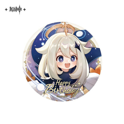 [OFFICIAL] Genshin Impact Happy Birthday Series Character Badge - Teyvat Tavern - Genshin Impact & Honkai Star Rail & 3Z Merch