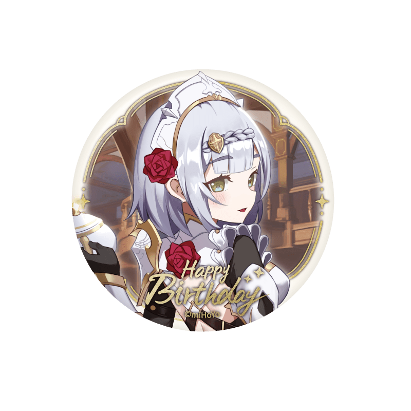 [OFFICIAL] Genshin Impact Happy Birthday Series Character Badge - Teyvat Tavern - Genshin Impact & Honkai Star Rail & 3Z Merch