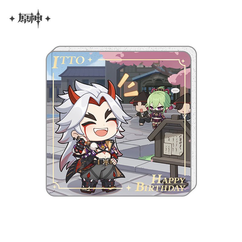 [OFFICIAL] Genshin Impact Happy Birthday Series Refrigerator Magnets - Teyvat Tavern - Genshin Impact & Honkai Star Rail & 3Z Merch