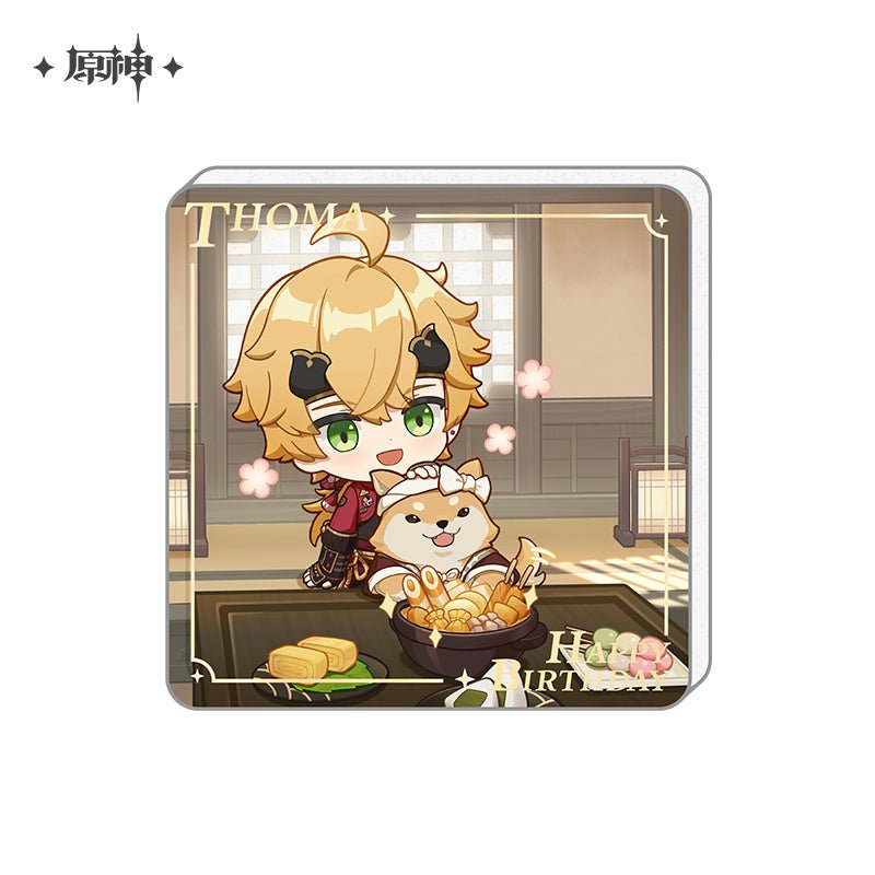 [OFFICIAL] Genshin Impact Happy Birthday Series Refrigerator Magnets - Teyvat Tavern - Genshin Impact & Honkai Star Rail & 3Z Merch