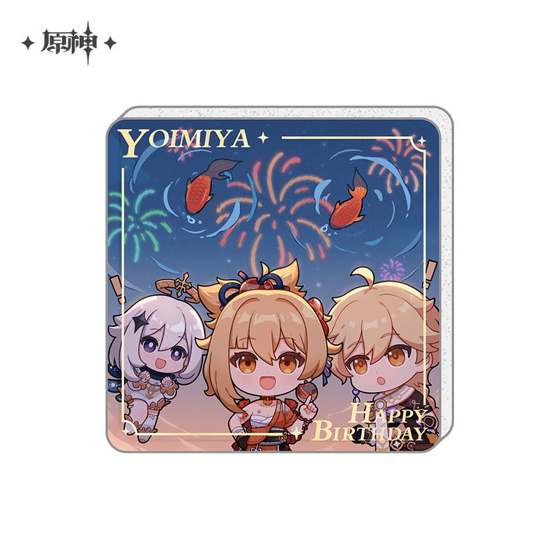 [OFFICIAL] Genshin Impact Happy Birthday Series Refrigerator Magnets - Teyvat Tavern - Genshin Impact & Honkai Star Rail & 3Z Merch