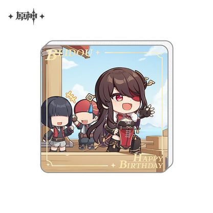 [OFFICIAL] Genshin Impact Happy Birthday Series Refrigerator Magnets - Teyvat Tavern - Genshin Impact & Honkai Star Rail & 3Z Merch