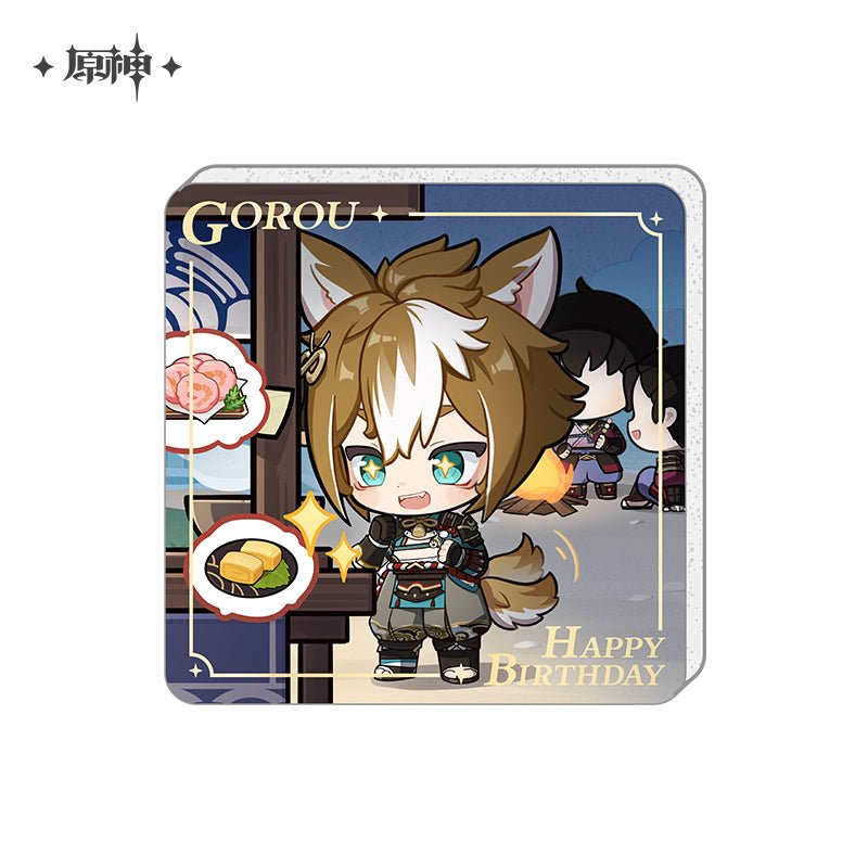 [OFFICIAL] Genshin Impact Happy Birthday Series Refrigerator Magnets - Teyvat Tavern - Genshin Impact & Honkai Star Rail & 3Z Merch