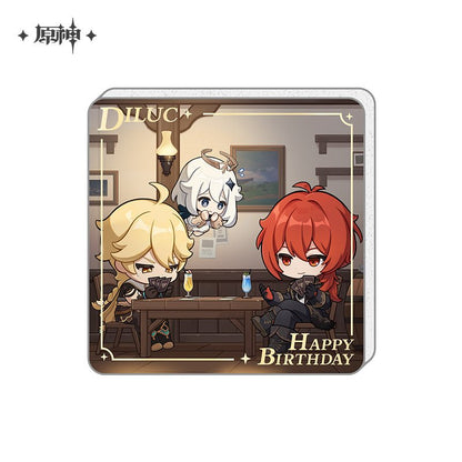 [OFFICIAL] Genshin Impact Happy Birthday Series Refrigerator Magnets - Teyvat Tavern - Genshin Impact & Honkai Star Rail & 3Z Merch