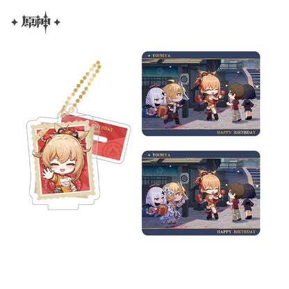 [OFFICIAL] Genshin Impact Happy Birthday Series Treasured Memories Character Stand Figure and Collection Cards Set - Teyvat Tavern - Genshin Impact & Honkai Star Rail & 3Z Merch