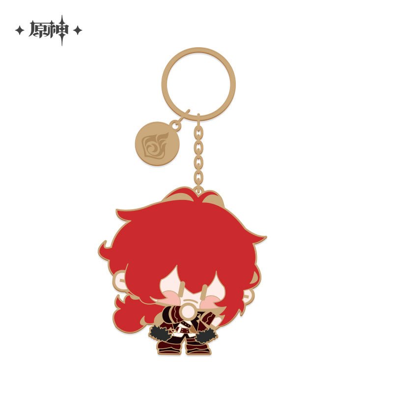 [OFFICIAL] Genshin Impact Large Character Cute Metal Keychain Pendant - Teyvat Tavern - Genshin Impact & Honkai Star Rail & 3Z Merch