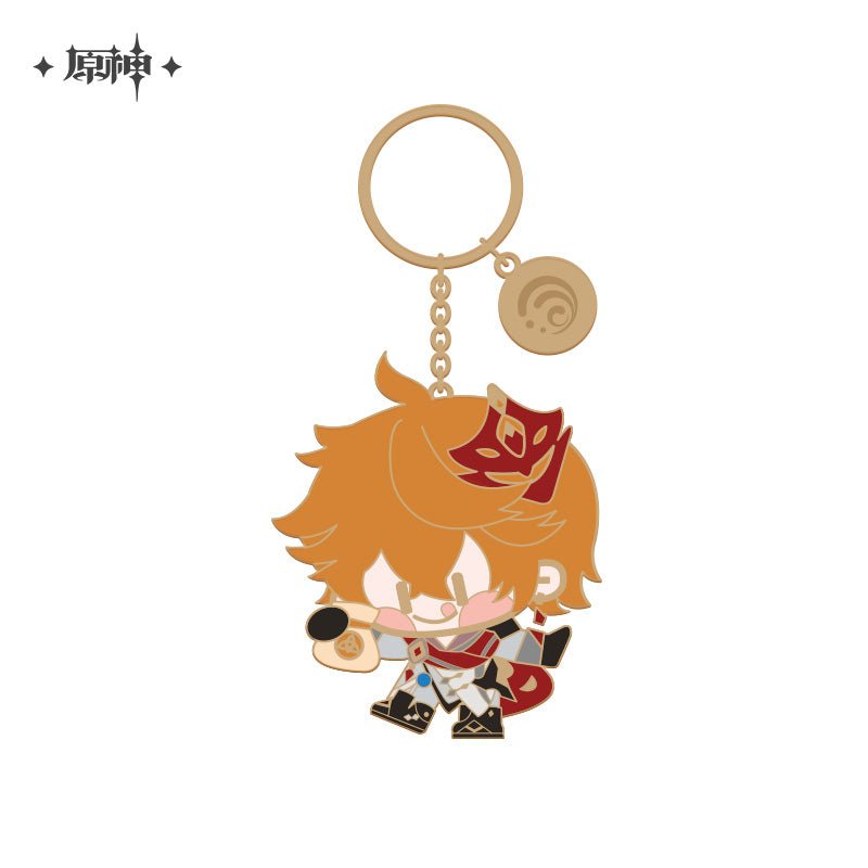 [OFFICIAL] Genshin Impact Large Character Cute Metal Keychain Pendant - Teyvat Tavern - Genshin Impact & Honkai Star Rail & 3Z Merch