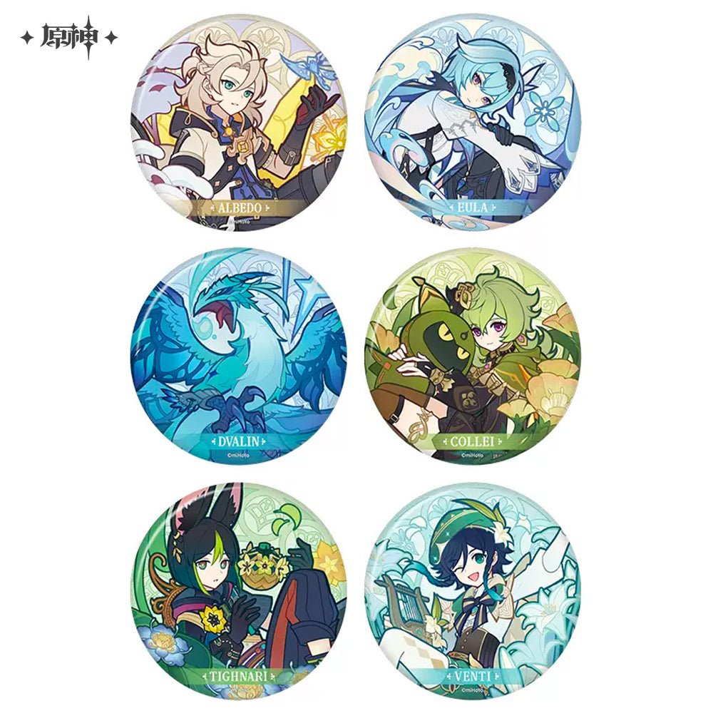 [OFFICIAL] Genshin Official Windblume’s Breath Theme Badge - Teyvat Tavern - Genshin Impact & Honkai Star Rail & 3Z Merch