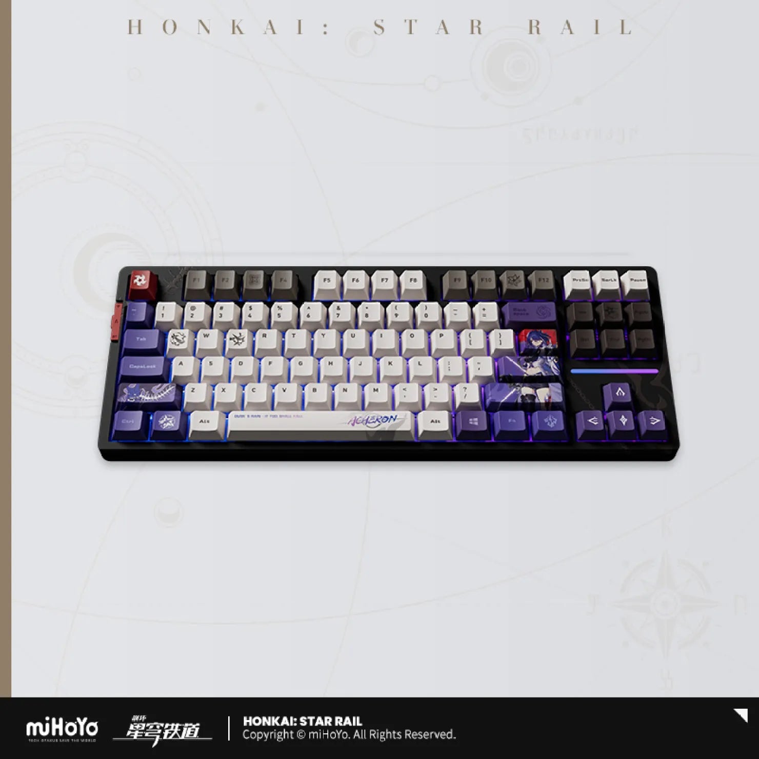 [OFFICIAL] Honkai Star Rail Acheron RGB Backlit Mechanical Keyboard - Teyvat Tavern - Genshin Impact & Honkai Star Rail & 3Z Merch