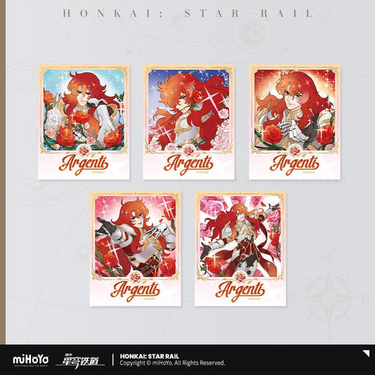 [OFFICIAL] Honkai Star Rail Argenti Rose Rider Imitation Film Card Set - Teyvat Tavern - Genshin Impact & Honkai Star Rail & 3Z Merch