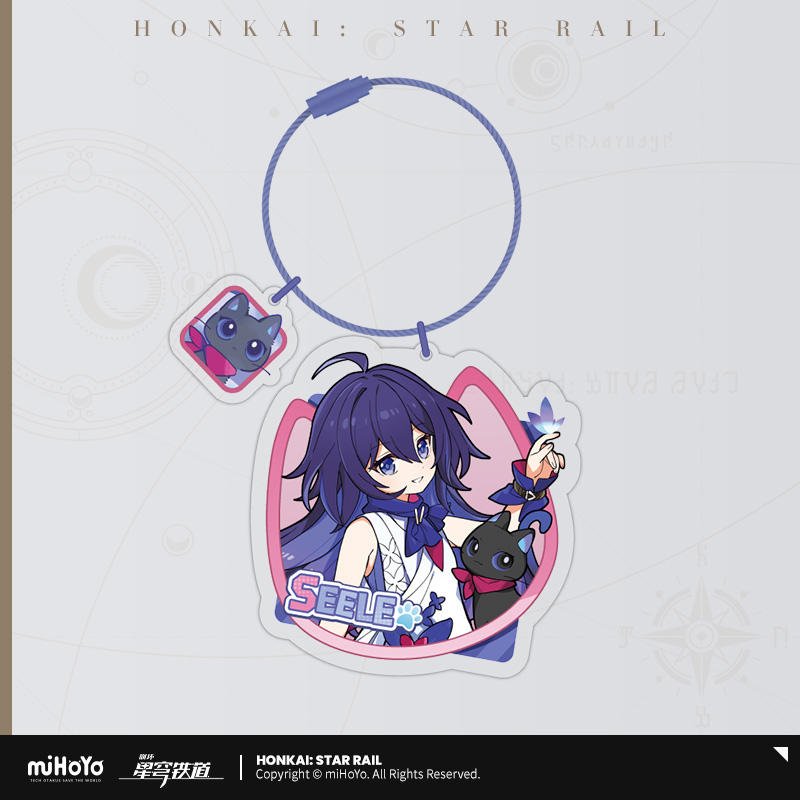 [OFFICIAL] Honkai Star Rail Little Kitten Series Acrylic Keychain - Teyvat Tavern - Genshin Impact & Honkai Star Rail & 3Z Merch