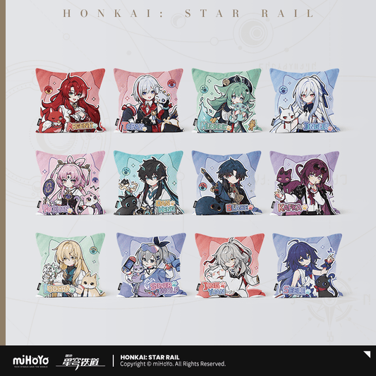 [OFFICIAL] Honkai Star Rail Little Kitten Series Character Square Throw Pillow - Teyvat Tavern - Genshin Impact & Honkai Star Rail & 3Z Merch