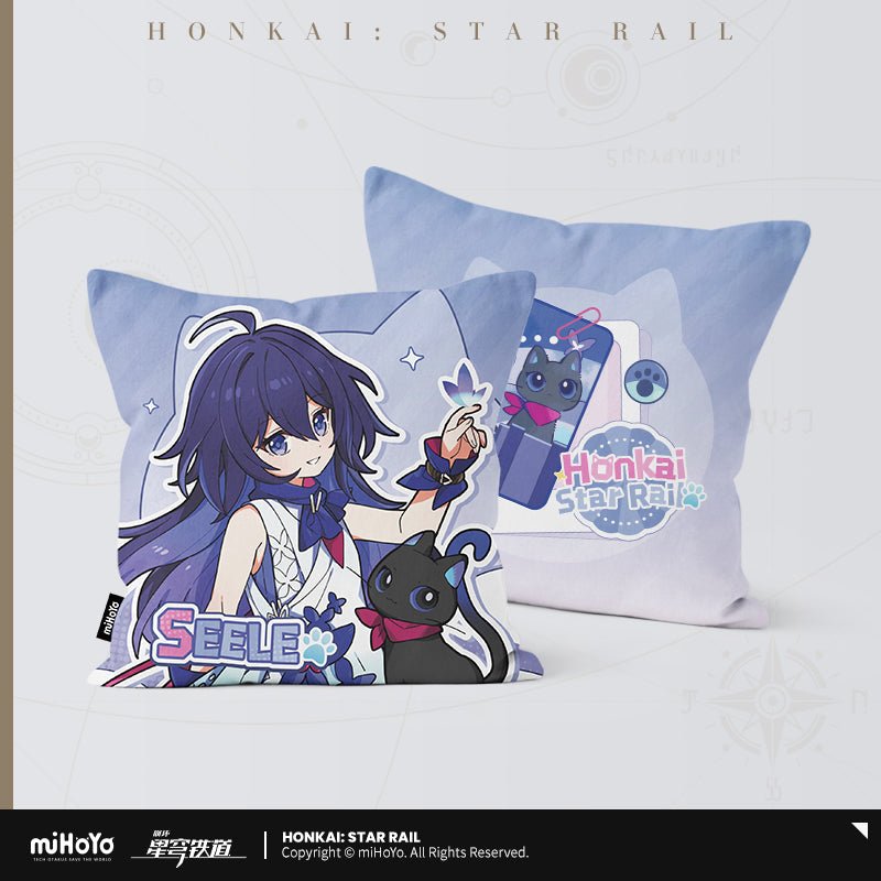 [OFFICIAL] Honkai Star Rail Little Kitten Series Character Square Throw Pillow - Teyvat Tavern - Genshin Impact & Honkai Star Rail & 3Z Merch