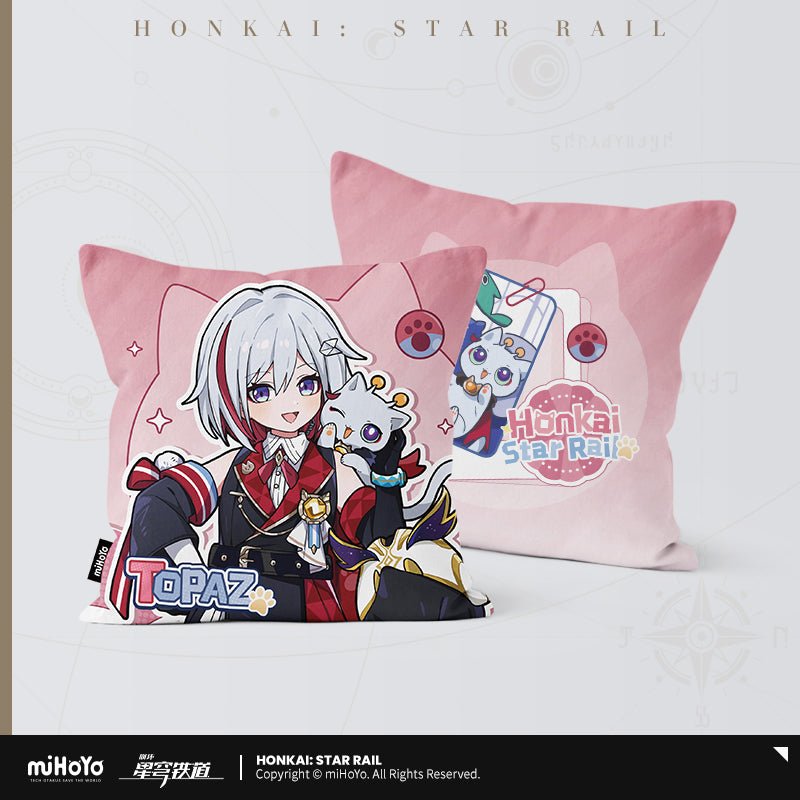 [OFFICIAL] Honkai Star Rail Little Kitten Series Character Square Throw Pillow - Teyvat Tavern - Genshin Impact & Honkai Star Rail & 3Z Merch