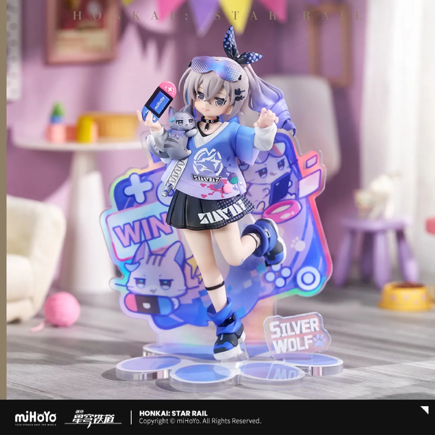 [OFFICIAL] Honkai Star Rail Little Kitten Series Scale Figure - Silver Wolf - Teyvat Tavern - Genshin Impact & Honkai Star Rail & 3Z Merch